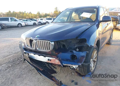 2016 BMW X3 xDrive28I z USA, uszkodzony, nr VIN 5UXWX9C50G0D92751